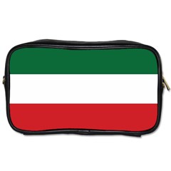 Flag Patriote Quebec Patriot Red Green White Modern French Canadian Separatism Black Background Toiletries Bag (one Side) by Quebec