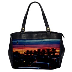 Urban Sunset Scene, Punta Del Este   Uruguay Oversize Office Handbag by dflcprintsclothing