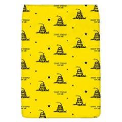 Gadsden Flag Don t Tread On Me Yellow And Black Pattern With American Stars Removable Flap Cover (l)
