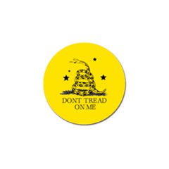 Gadsden Flag Don t Tread On Me Yellow And Black Pattern With American Stars Golf Ball Marker (4 Pack) by snek