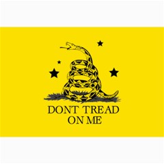 Gadsden Flag Don t Tread On Me Yellow And Black Pattern With American Stars Canvas 12  X 18  by snek