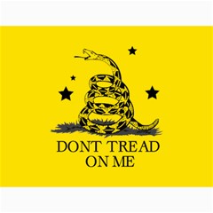Gadsden Flag Don t Tread On Me Yellow And Black Pattern With American Stars Canvas 18  X 24  by snek