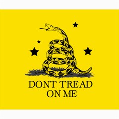 Gadsden Flag Don t Tread On Me Yellow And Black Pattern With American Stars Canvas 20  X 24 