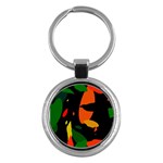 Pattern Formes Tropical Key Chain (Round)