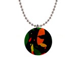 Pattern Formes Tropical 1  Button Necklace