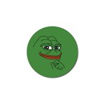 Pepe The Frog Smug face with smile and hand on chin meme Kekistan all over print green Golf Ball Marker (4 pack)
