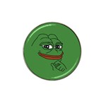 Pepe The Frog Smug face with smile and hand on chin meme Kekistan all over print green Hat Clip Ball Marker (10 pack)
