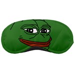 Pepe The Frog Smug face with smile and hand on chin meme Kekistan all over print green Sleeping Mask