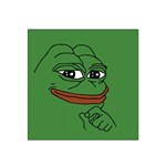 Pepe The Frog Smug face with smile and hand on chin meme Kekistan all over print green Satin Bandana Scarf