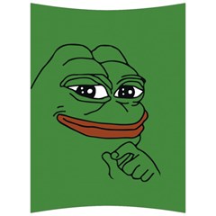 Pepe The Frog Smug Face With Smile And Hand On Chin Meme Kekistan All Over Print Green Back Support Cushion by snek