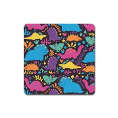 Dino Cute Square Magnet by Mjdaluz