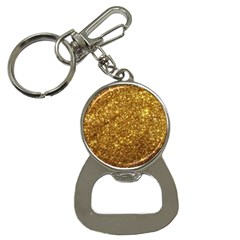 Gold Glitters Metallic Finish Party Texture Background Faux Shine Pattern Bottle Opener Key Chain by genx