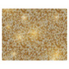 Retro Gold Glitters Golden Disco Ball Optical Illusion Double Sided Flano Blanket (medium)  by genx