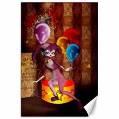 Cute Little Harlequin Canvas 24  X 36  by FantasyWorld7