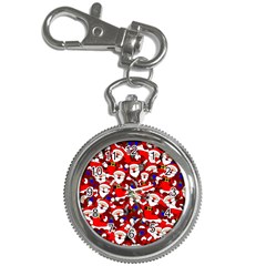 Nicholas Santa Christmas Pattern Key Chain Watches by Wegoenart