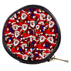 Nicholas Santa Christmas Pattern Mini Makeup Bag by Wegoenart