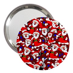 Nicholas Santa Christmas Pattern 3  Handbag Mirrors by Wegoenart