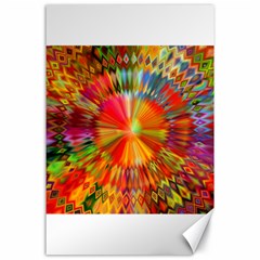 Kaleidoscope Mandala Color Canvas 24  X 36  by Wegoenart