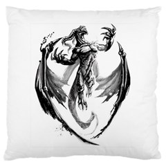 Dragon Design  Large Flano Cushion Case (one Side) by myuique
