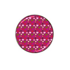 Hearts Seamlessp Attern Background Cute Love Children Symbol Kiddies Hat Clip Ball Marker (10 Pack) by Vaneshart