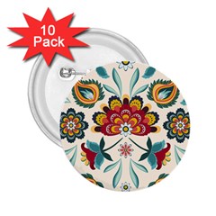 Baatik Print  2 25  Buttons (10 Pack)  by designsbymallika
