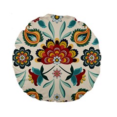 Baatik Print  Standard 15  Premium Round Cushions by designsbymallika