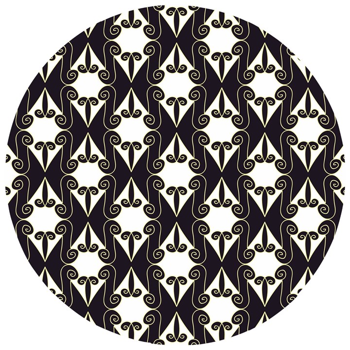 Abstract Seamlesspattern Graphic Lines Vintage Background Grunge Frame Diamond Wooden Puzzle Round
