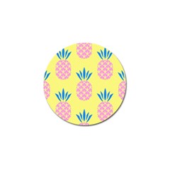 Summer Pineapple Seamless Pattern Golf Ball Marker by Sobalvarro