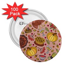 Thanksgiving Pattern 2 25  Buttons (100 Pack)  by Sobalvarro