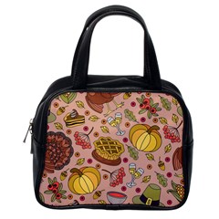 Thanksgiving Pattern Classic Handbag (one Side) by Sobalvarro