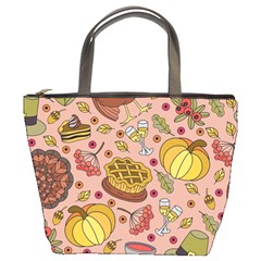 Thanksgiving Pattern Bucket Bag by Sobalvarro