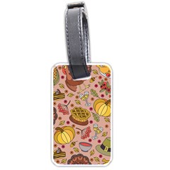 Thanksgiving Pattern Luggage Tag (one Side) by Sobalvarro