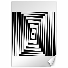 Background Black White Design Canvas 12  X 18  by Mariart