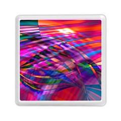 Wave Lines Pattern Abstract Memory Card Reader (square) by Alisyart