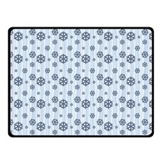 Snowflakes Winter Christmas Double Sided Fleece Blanket (small) 