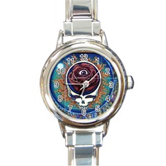 Grateful Dead Ahead Of Their Time Round Italian Charm Watch by Sapixe