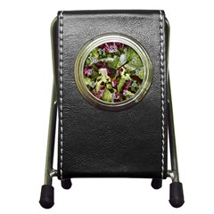 Salad Lettuce Vegetable Pen Holder Desk Clock by Sapixe