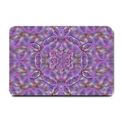 Skyscape In Rainbows And A Flower Star So Bright Small Doormat  by pepitasart
