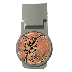 Floral Grungy Style Artwork Money Clips (round)  by dflcprintsclothing
