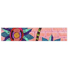 Brick Wall Flower Pot In Color Small Flano Scarf by okhismakingart