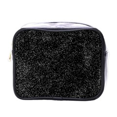 Elegant Black And White Design Mini Toiletries Bag (one Side) by yoursparklingshop
