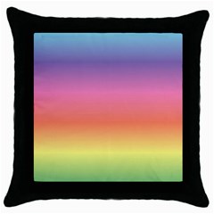 Rainbow Shades Throw Pillow Case (black) by designsbymallika