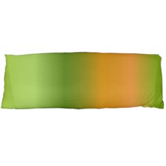 Green Orange Shades Body Pillow Case (dakimakura) by designsbymallika