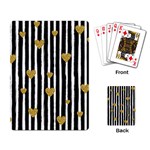 stripes heart pattern Playing Cards Single Design (Rectangle) Back