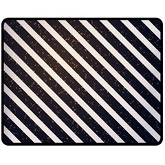 Silver Stripes Pattern Fleece Blanket (medium)  by designsbymallika