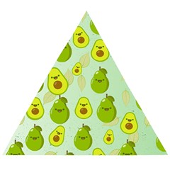 Avocado Love Wooden Puzzle Triangle by designsbymallika