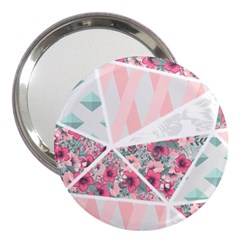 Pink Patchwork 3  Handbag Mirrors by designsbymallika