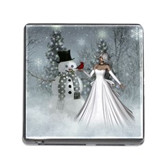 The Wonderful Winter Time Memory Card Reader (square 5 Slot) by FantasyWorld7