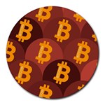 Cryptocurrency Bitcoin Digital Round Mousepads