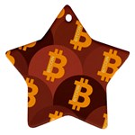 Cryptocurrency Bitcoin Digital Ornament (Star)